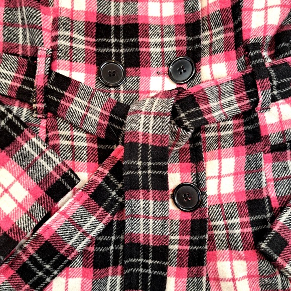 Girls 5/6 Lot Winter Preppy Clothing Wet Seal Y2K Wool Blend Pea Coat Academia - Picture 3 of 16